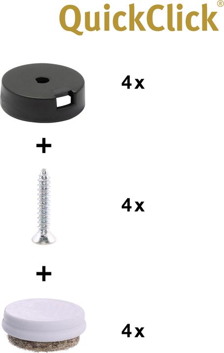 Produktbild QuickClick (Filzgleiter, 4 Stk.)