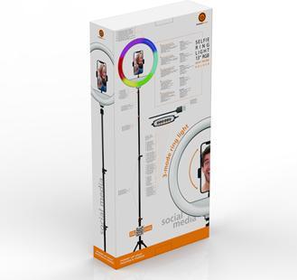 Image du produit Wp Éclairage annulaire Powerton 13" Éclairage annulaire à LED RVB, grand, couleur et intensité de (éclairage annulaire)