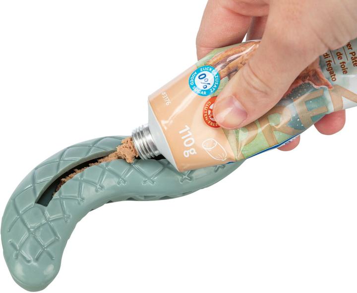 Actual product image Trixie Dog Toy Snack Snake, 27 cm, Green (Dog chew toy)