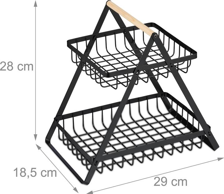 Produktbild Relaxdays Obstkorb-Etagere (29 x 18.5 x 28 cm)