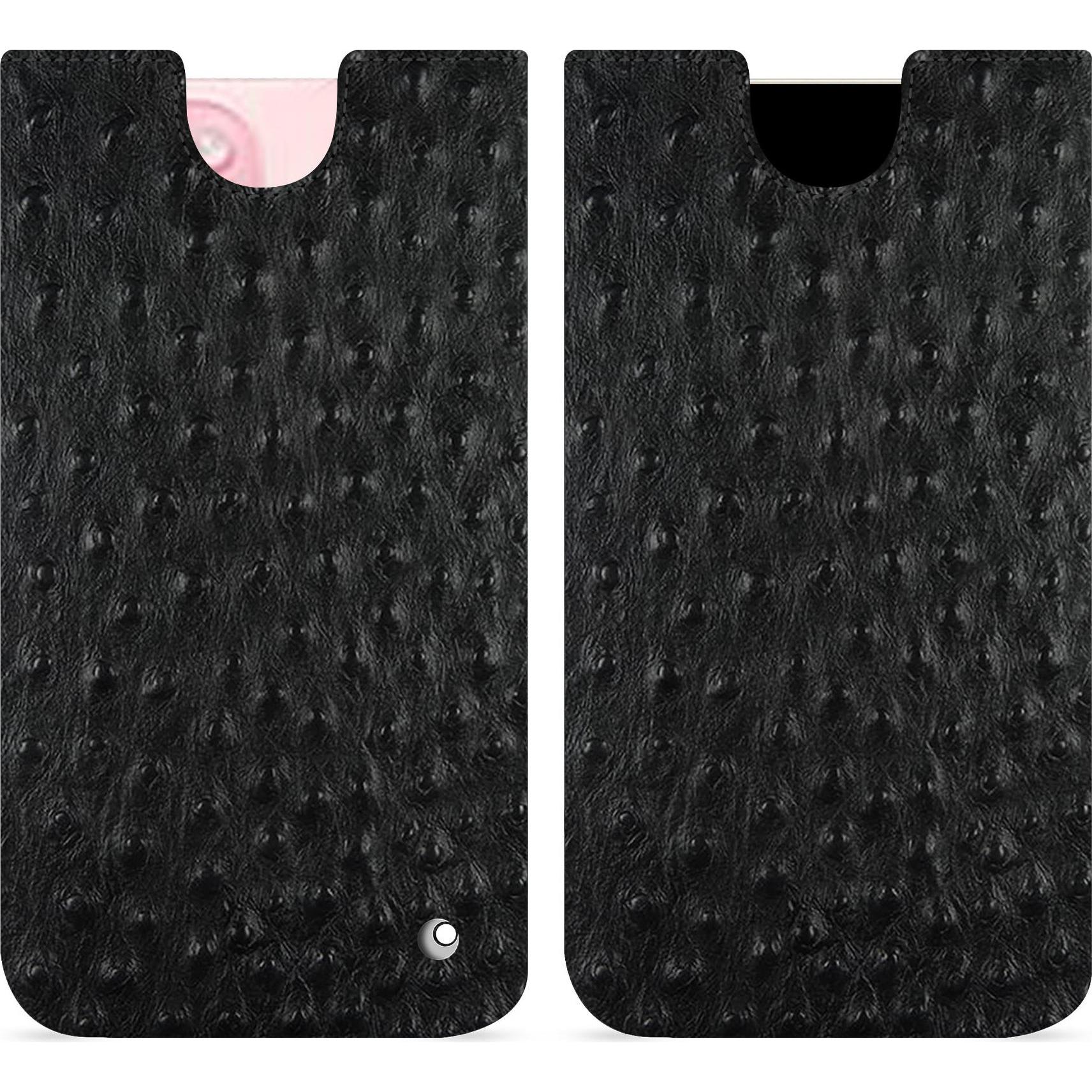Noreve Lederschutzhülle (Apple iPhone 15), Smartphone Hülle, Schwarz