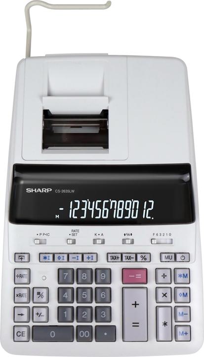 Immagine prodotto Sharp Tischrechner druckend CS-2635 LW 12 Stellen, schwarz/rot Druck (Corrente elettrica)