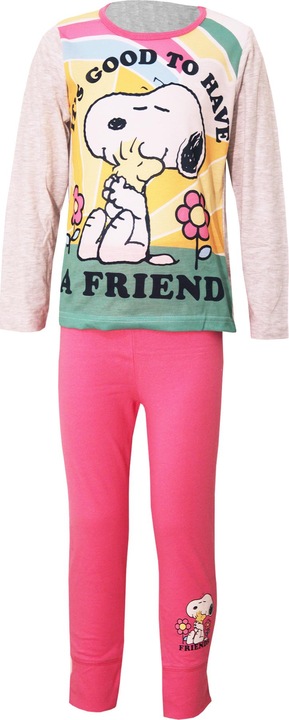 Actual product image Peanuts Girls It's Nice To Have A Friend Long Pyjama Set (116)
