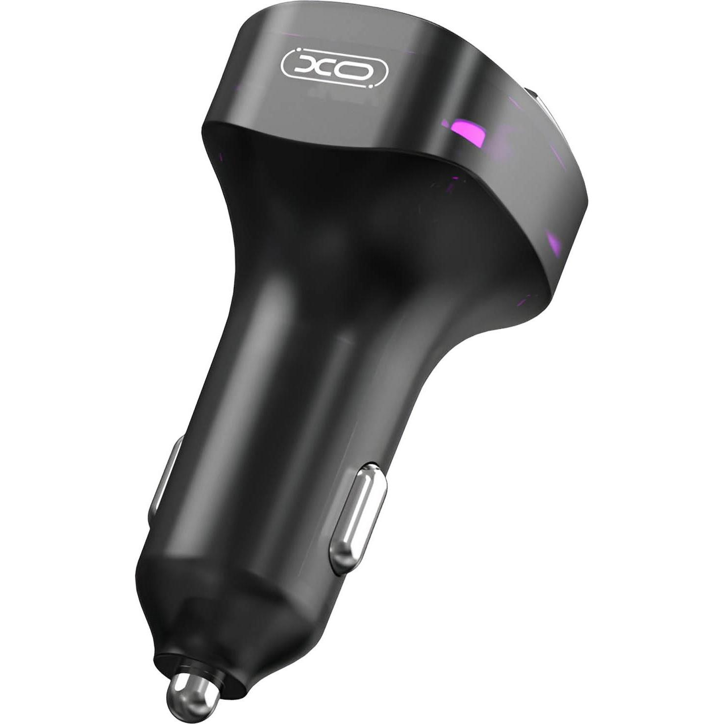 Thumbnail - xO transmiter FM BCC12 Bluetooth MP3 Autoladegerät 3,1A schwarz, Auto Adapter, Schwarz