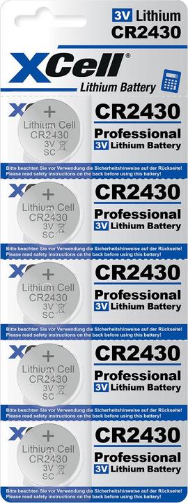 Actual product image Hückmann Button cell lithium 3V (5 pcs., CR2430, 290 mAh)