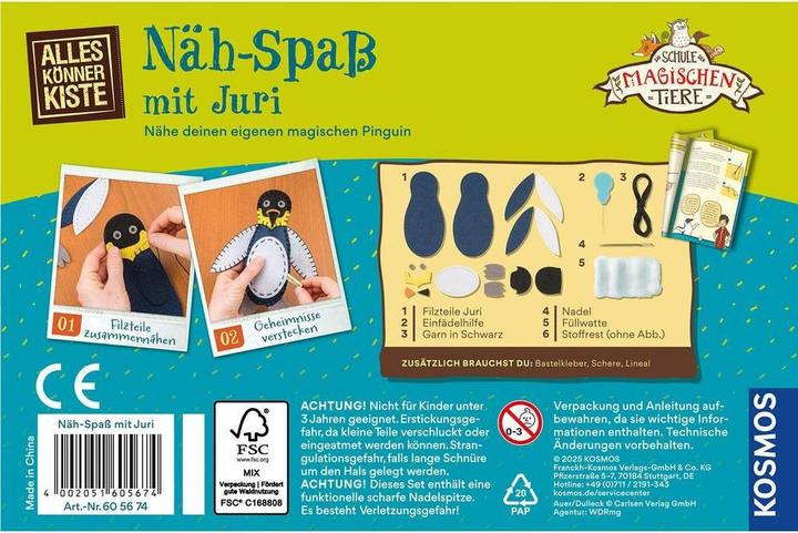 Produktbild Kosmos Näh-Spass mit Juri