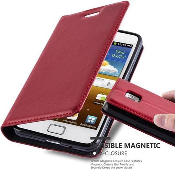 Actual product image Cadorabo Book Invisible Magnet Cover (Samsung Galaxy S2)