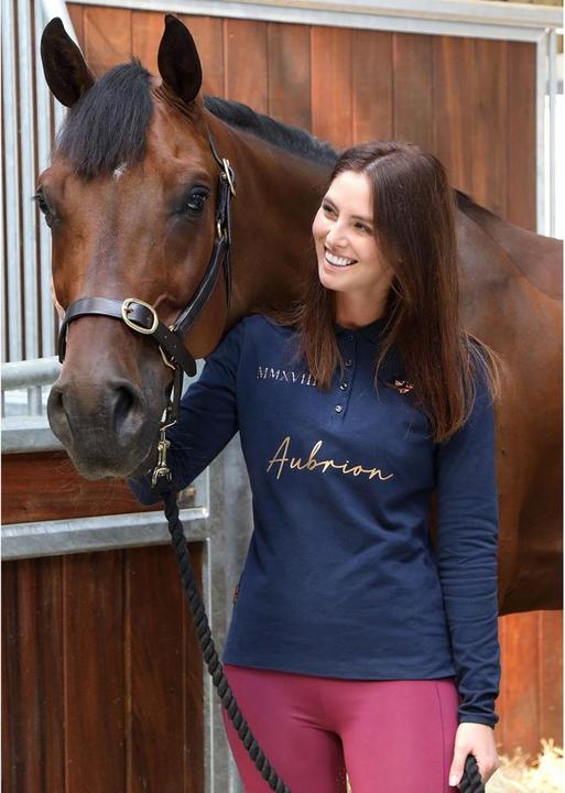 Immagine prodotto Aubrion Team Maglietta Polo Manica Lunga Donna (XXL)