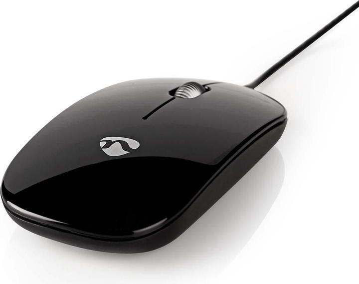 Actual product image Nedis Wired mouse | DPI: 1000 dpi | Number of buttons: 3 | Ambidextrous | 1.20 m | Silent mouse (Cable)