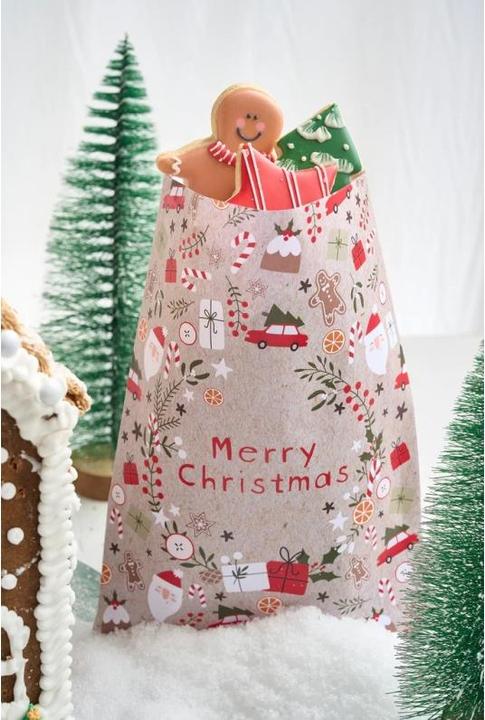 Image du produit Creative Party Pochettes cadeaux Merry Christmas (10x)