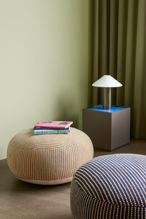 Image du produit Hübsch Mochi Pouf Blue/Multi