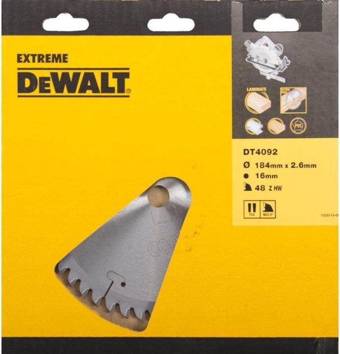 Produktbild DeWalt Handkreissägeblätter Furnier. Alumini DT4092tstoff