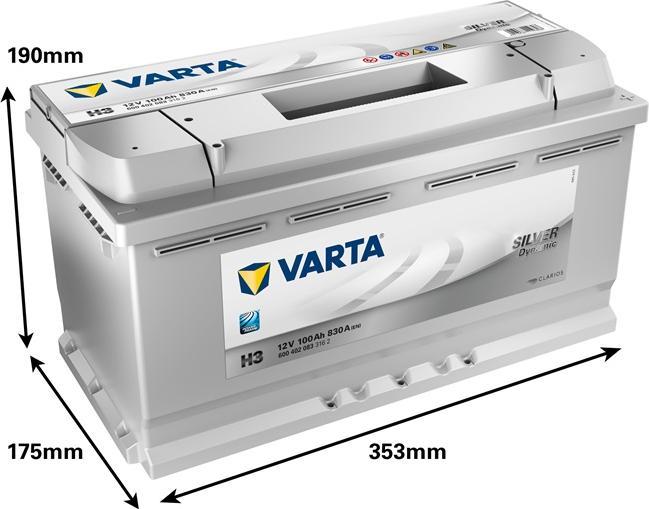 Produktbild Varta Akumulator (12 V, 100 Ah, 830 A)