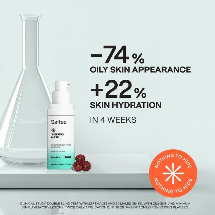 Actual product image Saffee ClearDerm Sleeping Mask (30 ml)
