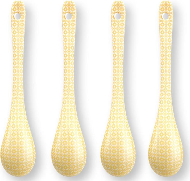 PIP Studio Lily&Lotus Yellow Teelöffel 13cm Set4 (4 pz., Misurini, Set di posate)