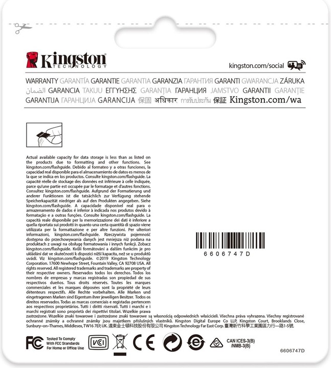 Productafbeelding Kingston Kaart microSD 128 GB Duurzaamheid 95 (128 GB, microSD, U1, UHS-I)