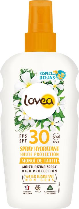 Actual product image Lovea Moisturizing Spray SPF30 high protection Monoï de Tahiti Spray (Sun spray, SPF 30, 150 ml, 184 g)