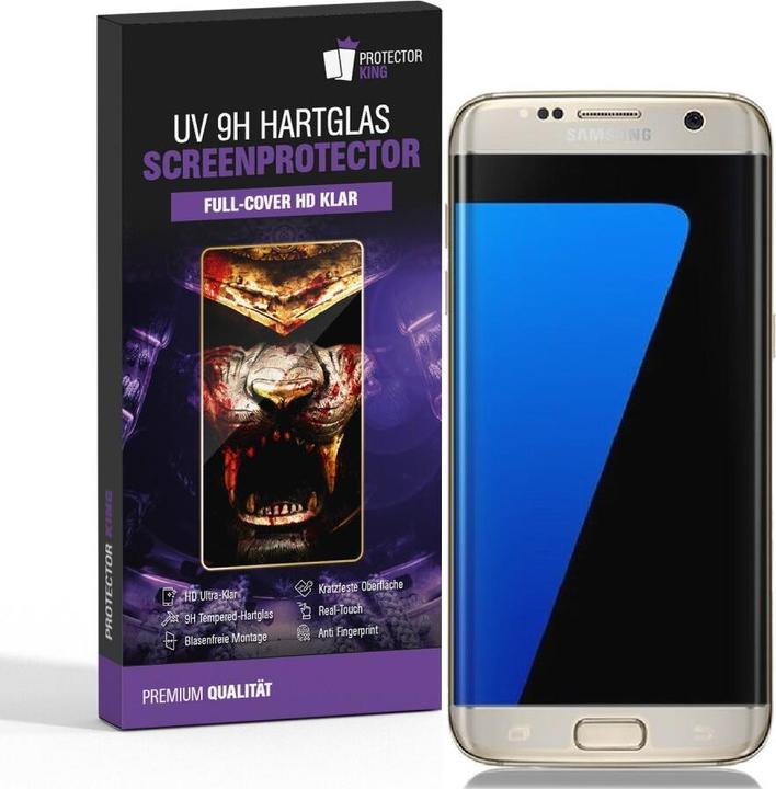 Actual product image Protectorking 1x UV Liquid real tempered 9H armoured glass 3D CLEAR (1 pcs., Samsung Galaxy S7 Edge)