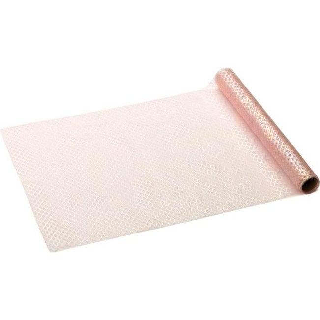 NoName, Tovaglia, Tüll-Tischläufer Scales rosa 0,36x3m