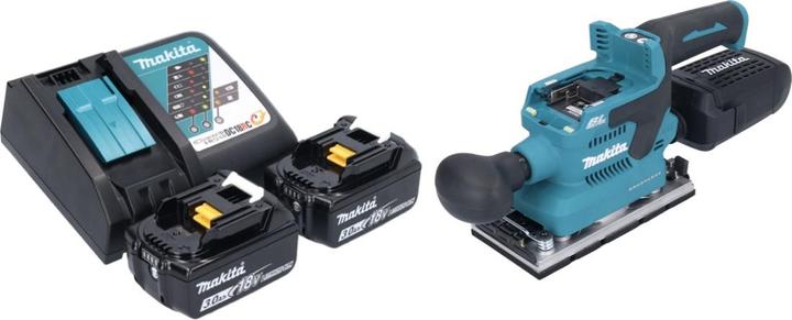 Image du produit Makita DBO 382 RF Ponceuse vibrante sans fil 18 V 93 x 185 mm Brushless + 2x batterie 3,0 Ah + chargeur (Ponceuse vibrante, 200 W)