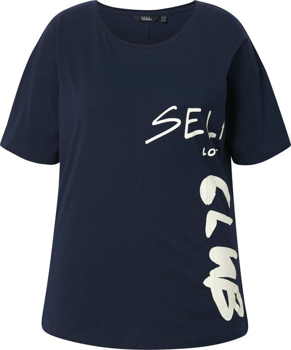 Image du produit Ulla Popken T-shirt oversize, décolleté rond et manches courtes, message imprimé (46, 48)