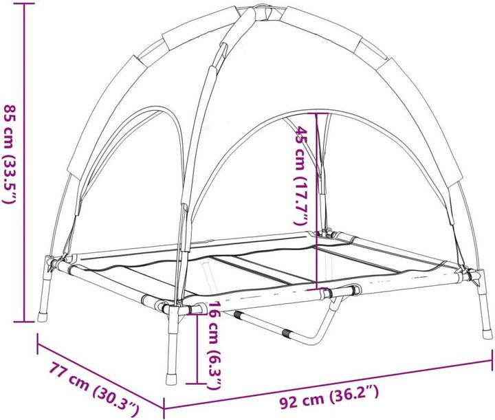 Image du produit vidaXL Hundebett (Chien)