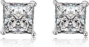 Image du produit Moiss Boucles d'oreilles élégantes avec zircons E00014 - Dimensions : 0.4 x 0.4 cm (L)