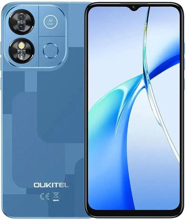 Actual product image Oukitel Smartphone C57 Pro Smartphone 4Gb/128Gb, Blue (128 GB, 6.52")