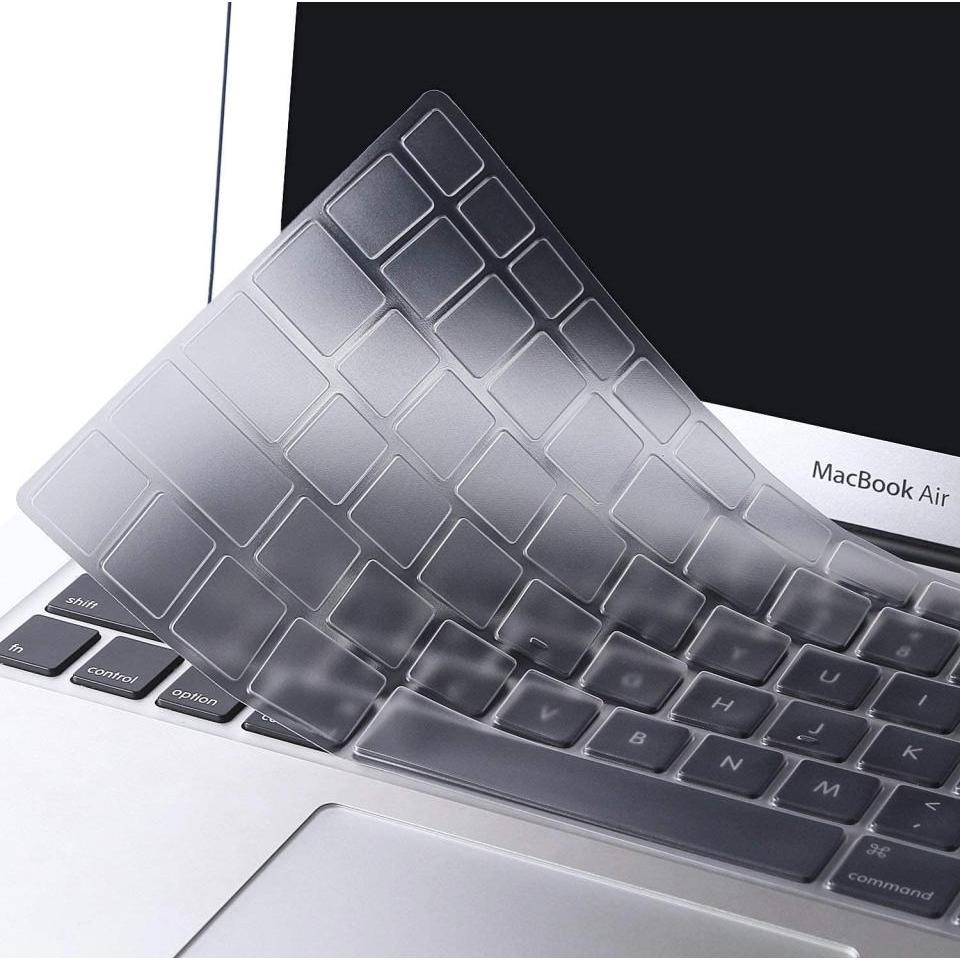 Screenguard Protezione per tastiera per Apple MacBook Air 13" (2010-2017), Pro 13" 15" (2008-2015) Formato ISO, Accessori per mouse + tastiere, Traspa