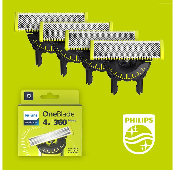 Actual product image Philips OneBlade Klinge 360 (4x)