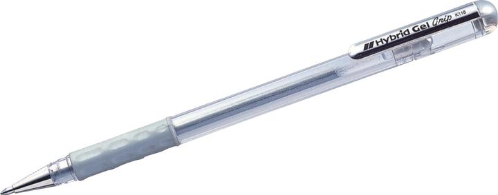 Actual product image Pentel Roller Hybrid Gel Grip (Silver, 1 x)