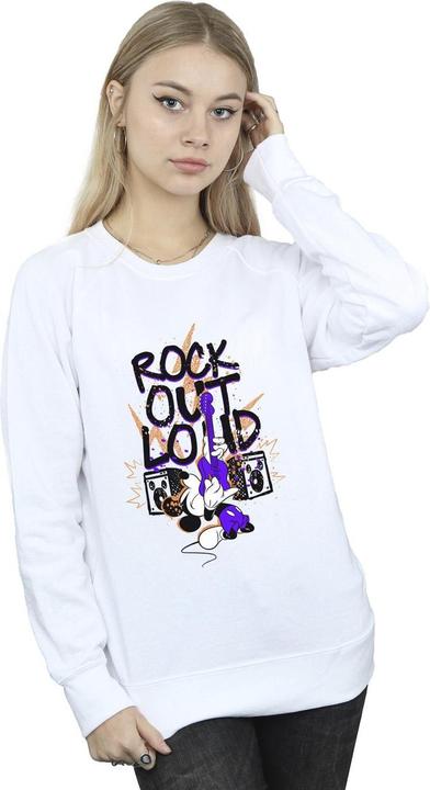 Actual product image Disney Womens/Ladies Mickey Mouse Rock Out Loud Sweatshirt (L)