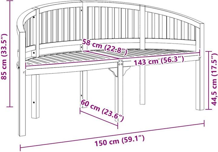 Produktbild vidaXL Gartenbank