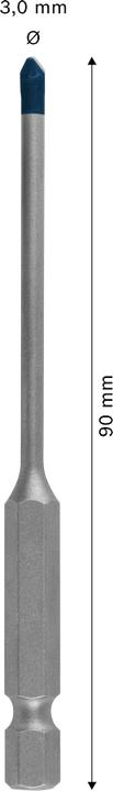 Produktbild Bosch Professional Zubehör EXPERT HEX-9 Hard Ceramic Bohrer, 3x90 mm (3 Millimeter)
