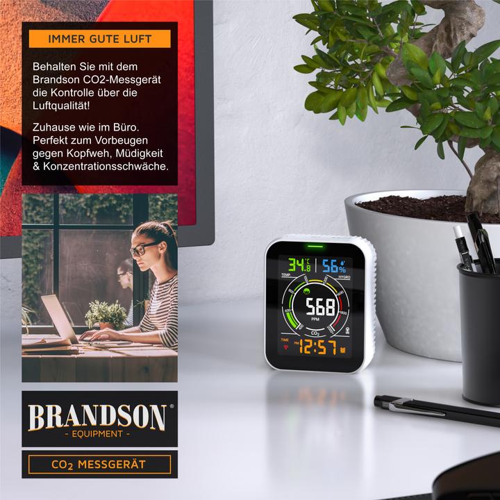 Produktbild Brandson CO2-Messgerät Luftqualitätsprüfer