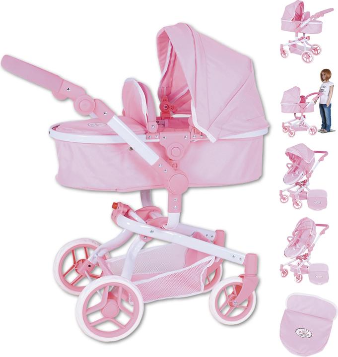 Immagine prodotto Knorrtoys Carrozzina per bambole Boonk - "Principessa Rosa Bianca".