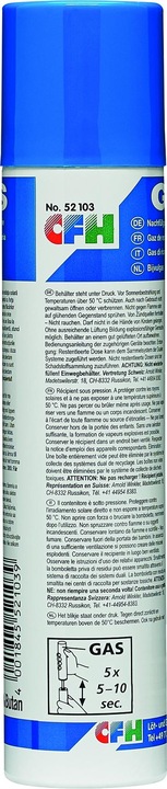 Image du produit CFH Recharge de gaz 100ml