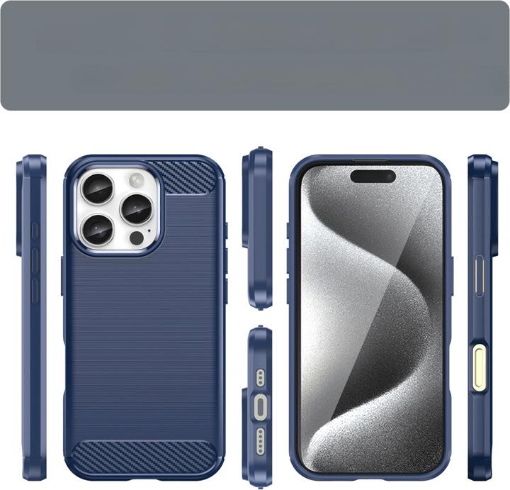 Immagine prodotto Cover-Discount iPhone 16 Pro Max - Custodia in metallo effetto carbonio (Apple iPhone 16 Pro Max)