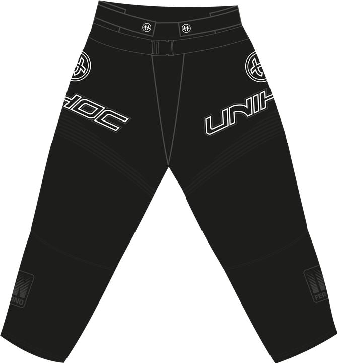 Actual product image Unihoc Goaliehose INFERNO all black-M (M)