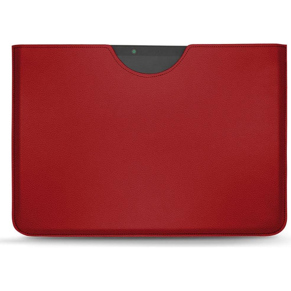 Noreve Lederschutzhülle (Microsoft Surface Pro X), Tablet Hülle, Rot