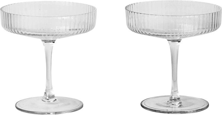 Ferm Living Ripple (15 cl, 2 Glasses, Champagne glasses)