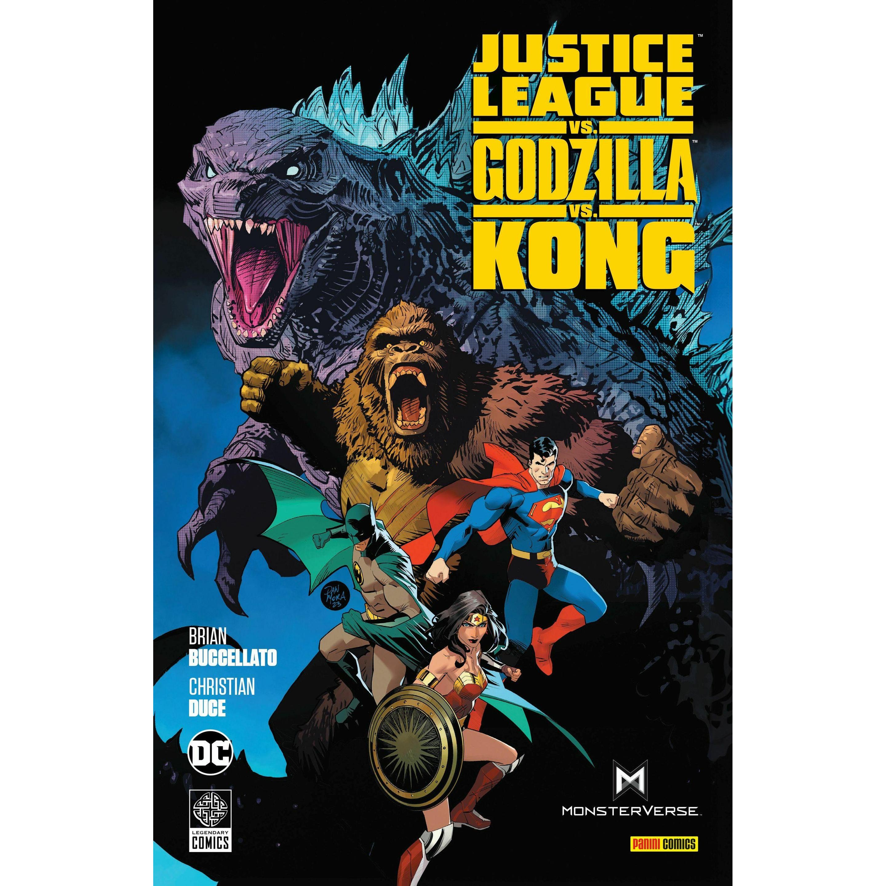 Justice League vs. Godzilla vs. Kong, Belletristik von Brian Buccellato, Tom Derenick, Christian Duce