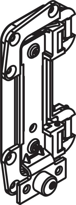Actual product image HAWA Folding sliding door fittings -Multifold 30/W, Inslide/Forslide