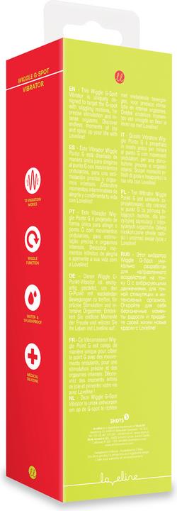 Actual product image Loveline Wiggle G-Spot Vibrator - Lime Passion