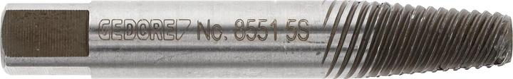 Actual product image Gedore Screw extractor, Low drilling depth, Chrome vanadium steel, 54-56 HRC, Size 5, M14-M18