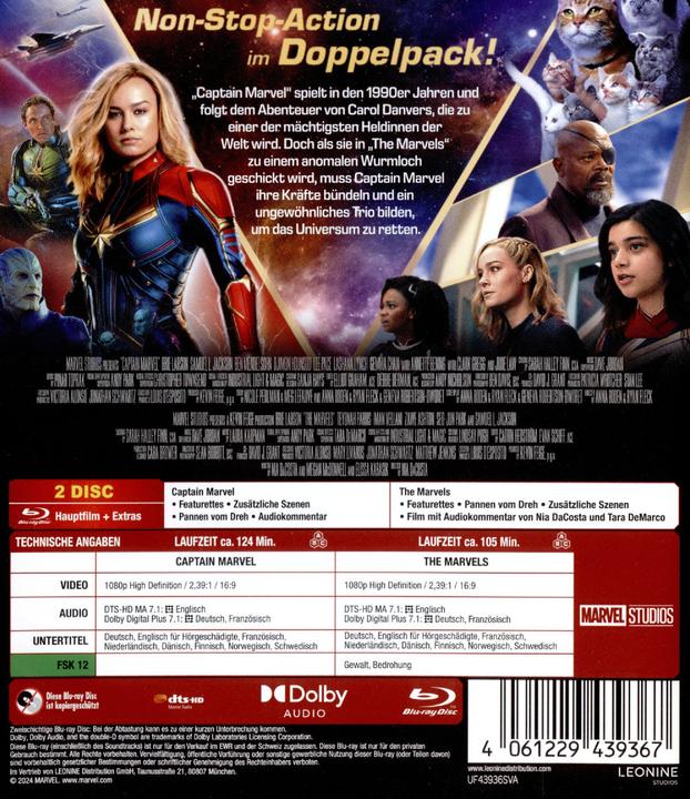 Image du produit The Marvels BOX - BR (Blu-ray, 2024, Allemand, Français, Anglais)