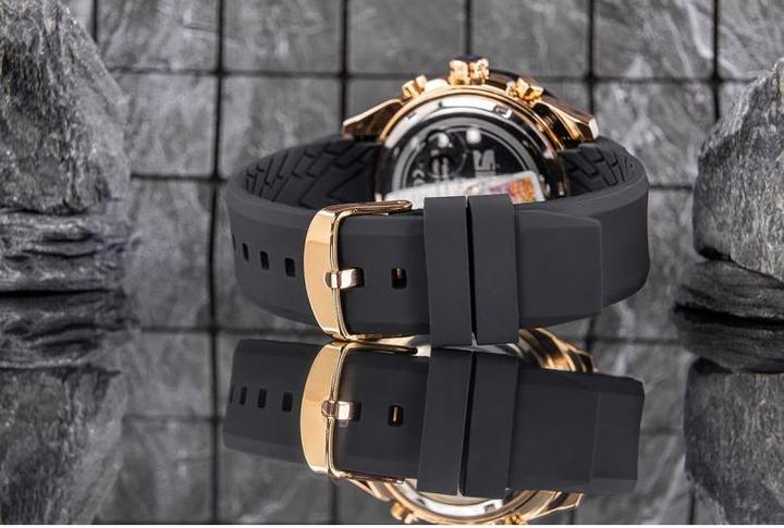 Immagine prodotto Skmei 9253PRGBK Herrenuhr + BOX (Cronografo, Orologio da polso analogico, 45 mm)