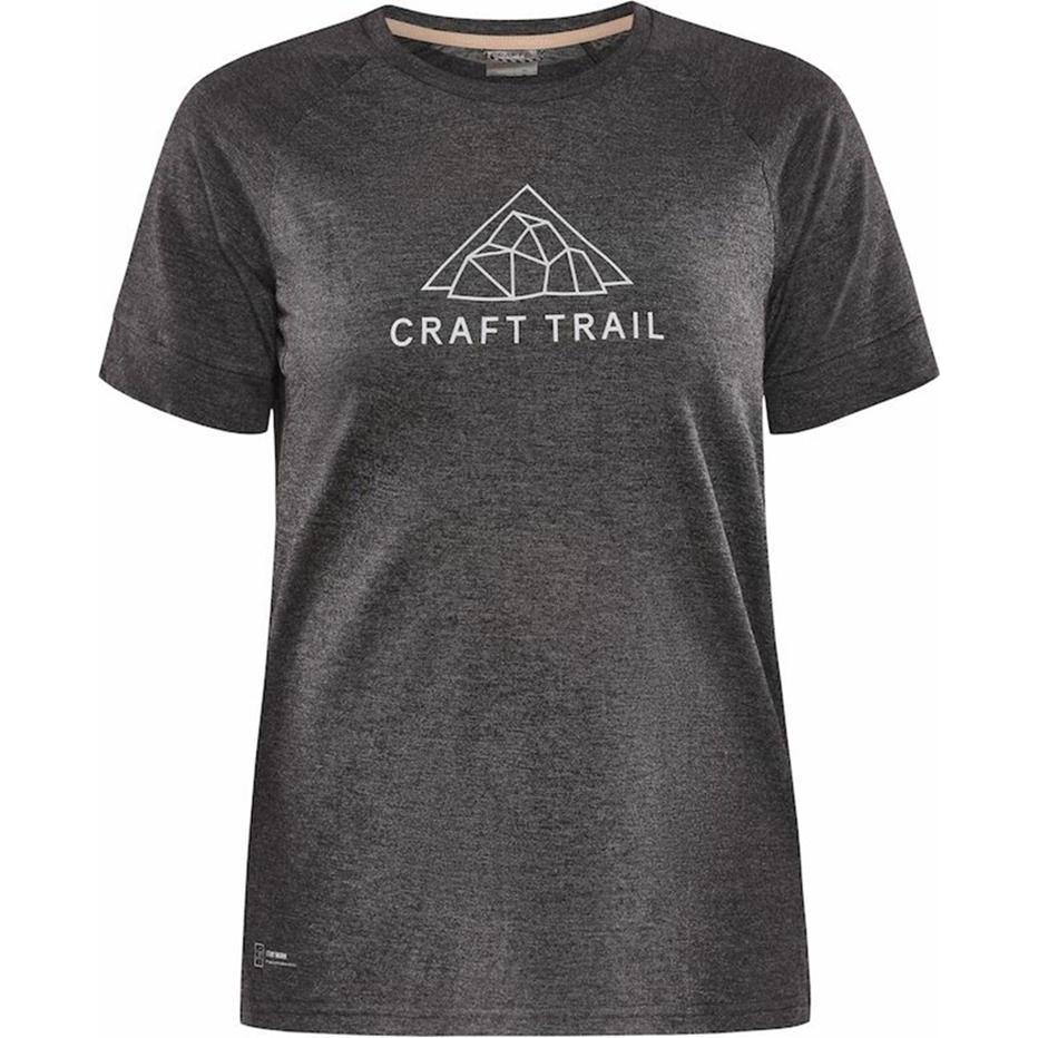 Craft, Damen, Funktionsshirt, Women's Pro Trail Wool S/S Tee (XL), Schwarz, XL