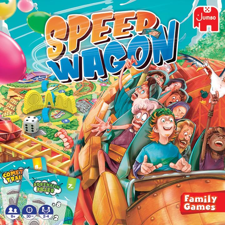 Actual product image Jumbo Speedwagon, d/f/i from 8 years, 2-4 players, exciting roller coaster game (German)