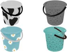 Produktbild keeeper Deco-Putzeimer ilvie "polygon", rund, 10 Liter (1 Stk.)